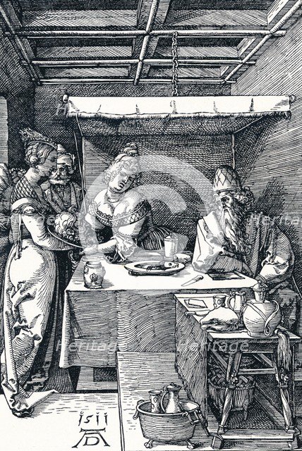 'Salome Presenting the Head of St John the Baptist to Herodias', 1511 (1906). Artist: Albrecht Durer.