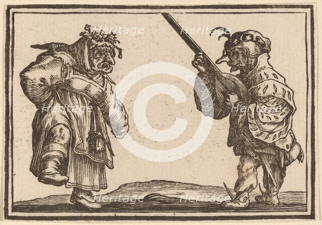 Dancers with Lute, 1621. Creator: Edouard Eckman.