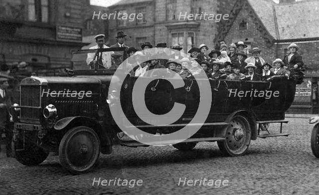1920 Leyland RAF type charabanc in Bradford. Creator: Unknown.