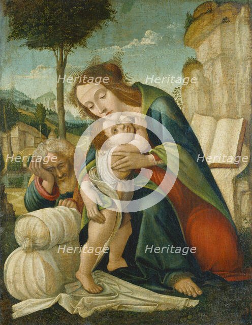 Rest on the Flight into Egypt, c1500. Creator: Florentine Master.