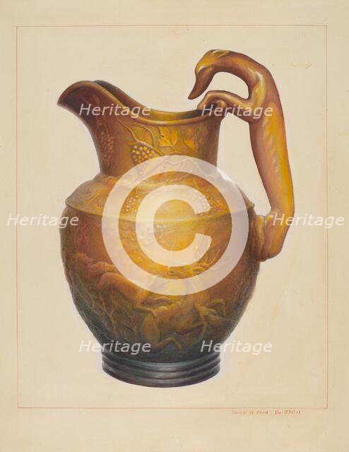 Pitcher, 1935/1942. Creator: Samuel W. Ford.