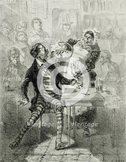 Les Faillites de Cupidon, 1856. Creator: Félicien Rops.