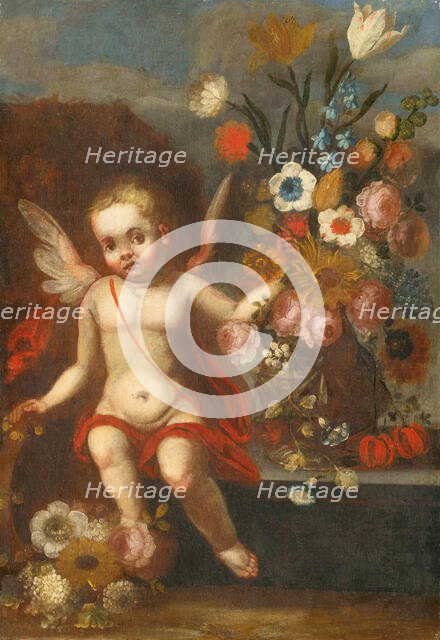 Still Life with Amor II, 1745-1755. Creator: Unknown.