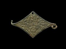 Lozenge shape brooch, Anglo-Saxon Period, c410-1066. Artist: Unknown.