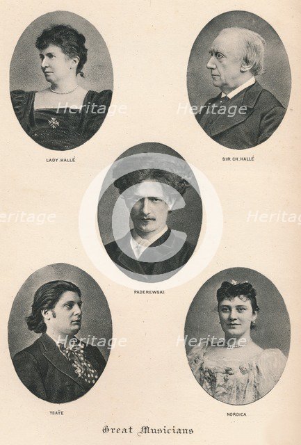 'Great Musicians - Plate X.', c1880, (1895). Artist: F Jenkins Heliog.