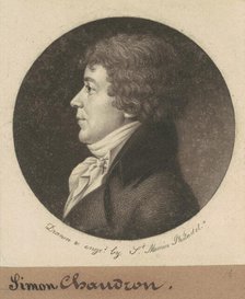 Jean Simon Chaudron, 1801. Creator: Charles Balthazar Julien Févret de Saint-Mémin.