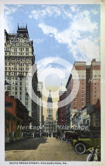 South Broad Street, Philadelphia, Pennsylvania, USA, 1914. Artist: Unknown