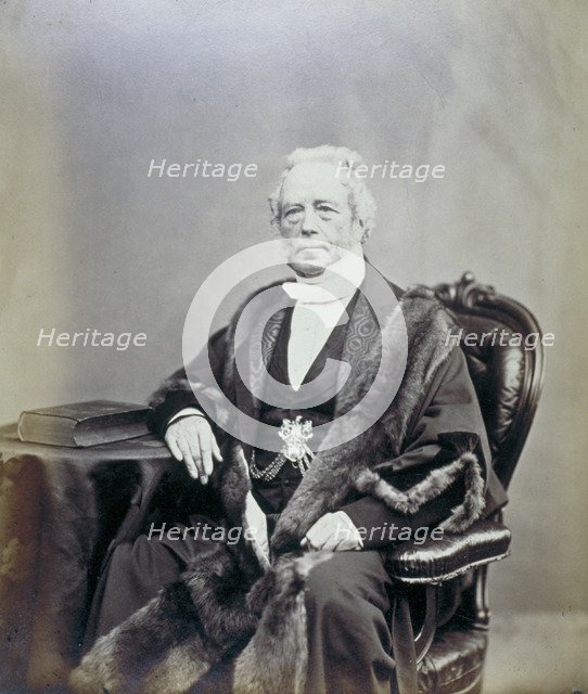 Sir James Duke, Alderman of the City of London, 1868. Artist: Anon