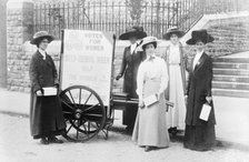 Bristol suffragettes raising money during Self-Denial Week, 1910. Artist: Unknown