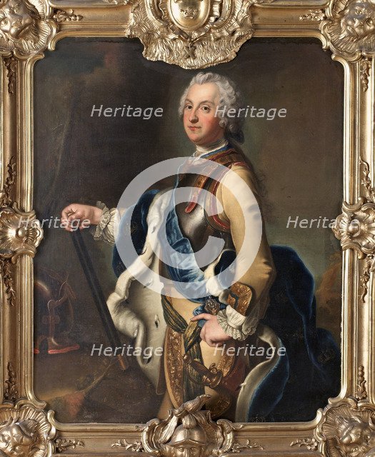 Portrait of Adolph Frederick (1710-1771), Crown Prince of Sweden. Artist: Pesne, Antoine (1683-1757)
