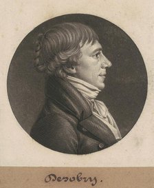 Desobry, 1803. Creator: Charles Balthazar Julien Févret de Saint-Mémin.
