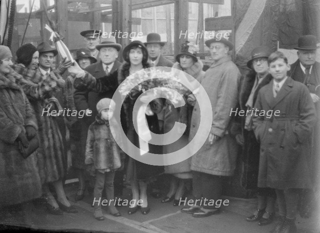 Christening Group for the Yugoslavian 'Bakar', J Samuel White and Co, Cowes, Isle of Wight, 1931. Creator: Kirk & Sons of Cowes.