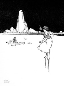 'She Entered the Large, Cold, Empty Hall', c1930. Artist: W Heath Robinson.