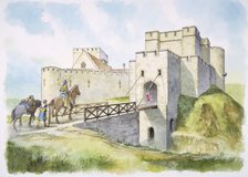 Helmsley Castle, North Yorkshire, 13th century (c1990-2010). Artist: Philip Corke.