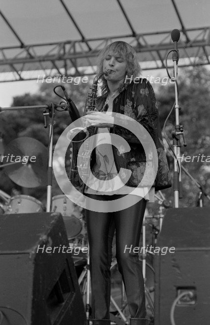 Barbara Thompson, Knebworth Jazz Festival, Hertfordshire, July, 1981. Artist: Brian O'Connor.