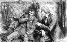 "Mr. Vellumsom, however, chanced to meet the Duke travelling up to town in a railway-carriage", 1880 Creator: Unknown.