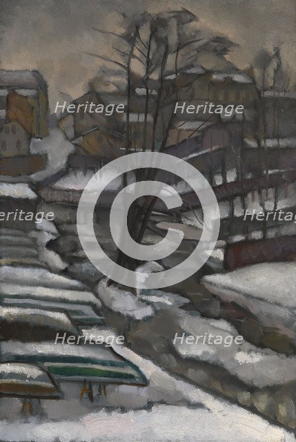 Saint Petersburg in Winter. Artist: Baranov-Rossiné, Vladimir Davidovich (1888-1942)