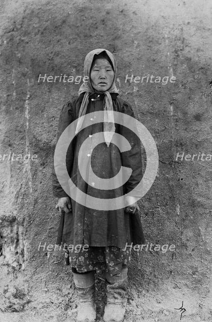 Buryat girl, late 19th cent - early 20th cent. Creator: I Popov.