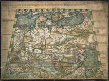 Map of northern and central Europe, 1491. Creator: Nicolas of Cusa.