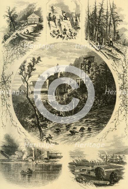 'Scenes on the North Branch of the Susquehanna', 1874. Creator: James H. Richardson.