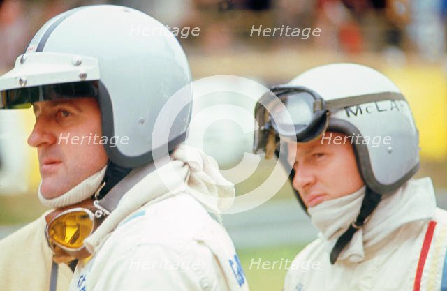 Denny Hulme and Bruce McLaren. Creator: Unknown.