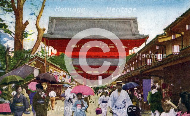 The Asakusa Kannon temple, Tokyo, Japan, 20th century(?). Artist: Unknown
