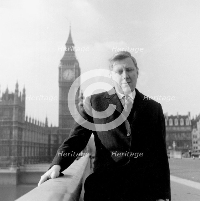 Roy Hattersley, Labour MP, Westminster Bridge, London, 1960s. Artist: Henry Grant