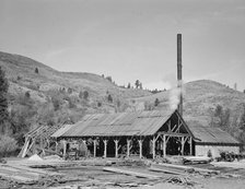 The sawmill, Ola self-help sawmill co-op, Gem County, Idaho, 1939. Creator: Dorothea Lange.