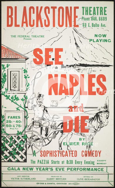 See Naples and Die, Chicago, 1937. Creator: Unknown.