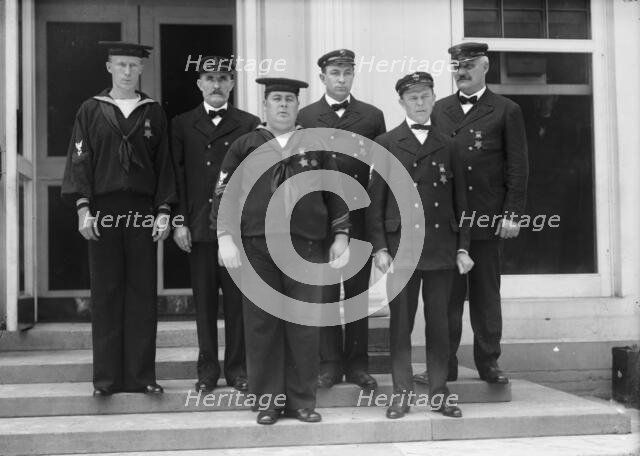Honor Men of U.S. Navy; Groups, 1911. Creator: Harris & Ewing.