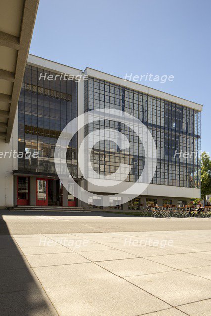 The Bauhaus building, Dessau, Germany, 2018.  Artist: Alan John Ainsworth.
