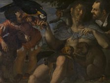Arrigo Peloso, Pietro Matto and Amon Nano, c. 1598. Creator: Carracci, Agostino (1557-1602).