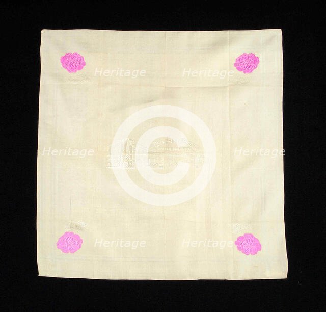 Handkerchief, American, 1883. Creator: Unknown.
