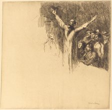 Prophet (Le prophete), 1902. Creator: Theophile Alexandre Steinlen.