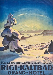 Rigi-Kaltbad Grand-Hotel, 1924. Creator: Landolt, Otto (1889-1951).