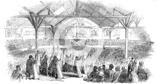 The Rhuddlan Royal Eisteddvod in Rhuddlan Castle, 1850. Creator: Unknown.