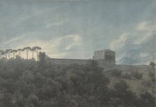 View of the Villa Lante on the Janiculum in Rome, 1782-83. Creator: John Robert Cozens.