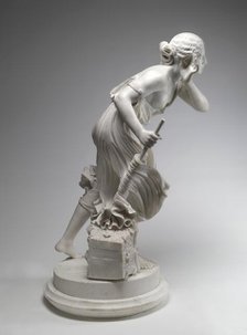 Nydia, the Blind Girl of Pompeii, model 1855, carved 1860. Creator: Randolph Rogers.