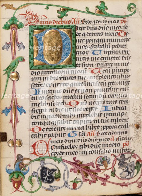 Decorated Initial D; Diurnal, about 1485. Creator: Unknown.