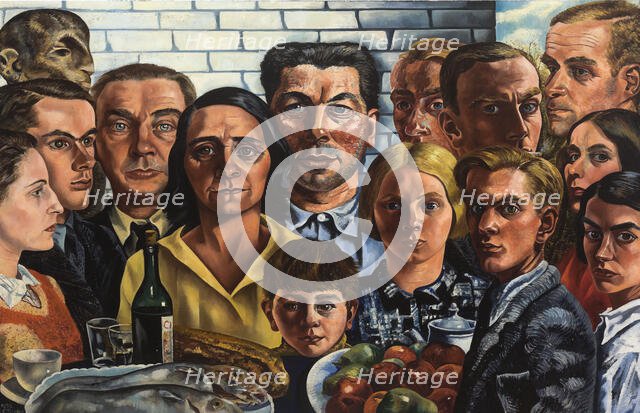 The Meal Among Friends, 1932-1933. Creator: Toorop, Charley (1891-1955).