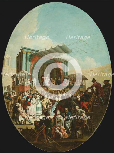 An Italian Comedy in Verona, 1772. Creator: Marco Marcola.