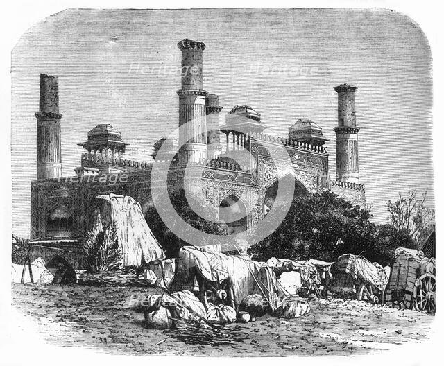 'An Encampment at Secundra', c1891. Creator: James Grant.