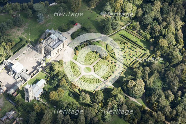 The Parterre Garden at Elvaston Castle, now part of Elvaston Castle Country Park, Derbyshire, 2018. Creator: Emma Trevarthen.