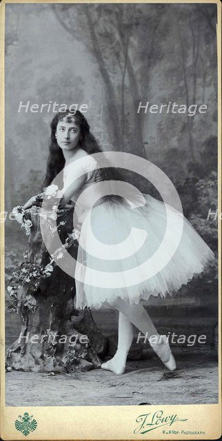 Luigia Cerale as Giselle, c. 1880. Creator: Löwy, Josef (1834-1902).