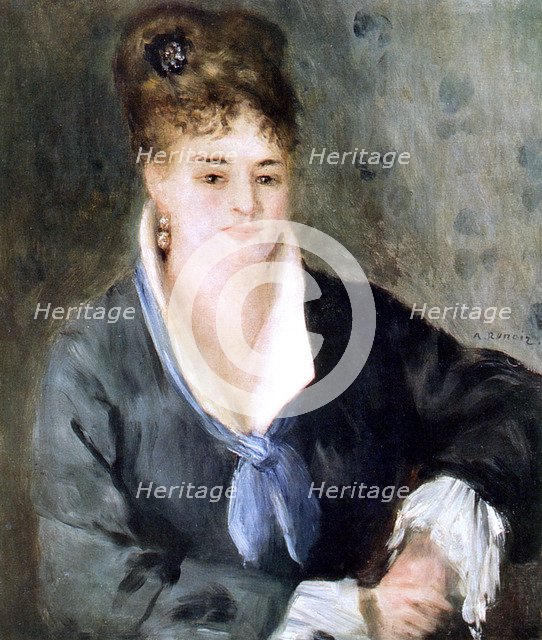 'Woman in black', 1876. Artist: Pierre-Auguste Renoir