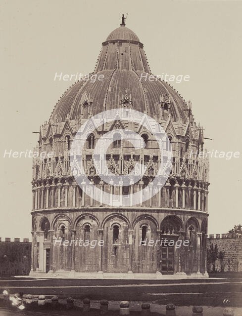 The Baptistery, Pisa, 1850/1900. Creator: Alinari.
