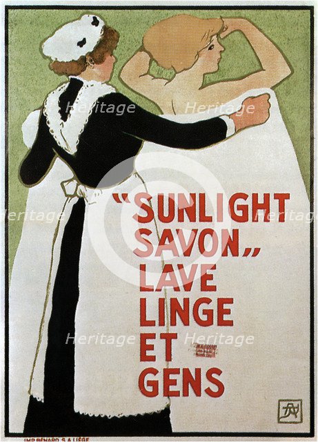 Sunlight Savon, 1910. Artist: Rassenfosse, Armand (1862-1934)