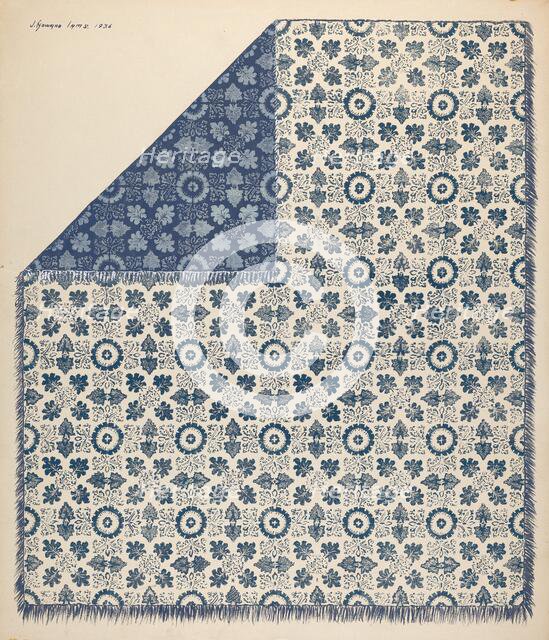 Coverlet, 1936. Creator: J. Howard Iams.
