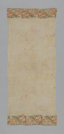 Towel or Napkin, Turkey, 19th century. Creator: Unknown.