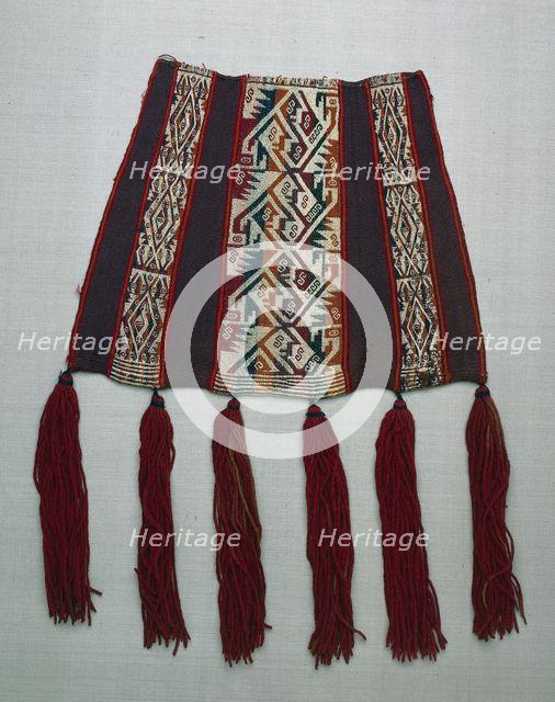 Trapezoidal Bag, 1200-1400. Creator: Unknown.